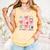 100 Days Of School Coquette Bow School Bus Pencil Books Comfort Colors Tank Top Grey