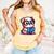 Adorable Book Lover Bulldog With Reading Glasses Cute Raglan Baseball Tee Comfort Colors Tank Top Grey