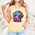 Adorable Book Lover Robot With Reading Glasses Cute Comfort Colors Tank Top Grey