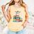 Adorable Donkey With Heart Sitting On Colorful Book Stack Comfort Colors Tank Top Grey