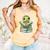Adorable Turtle Reading Books Comfort Colors Tank Top Grey