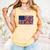America US Flag Books Library Reading For Book Lover Reader Comfort Colors Tank Top Grey