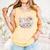 Barely Tolerable Book Floral Bookworm Lover Bookish Premium Comfort Colors Tank Top Grey