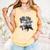 Barely Tolerable Shirt Floral Book Lover Quote Bookish Comfort Colors Tank Top Grey
