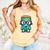 Book Lover Frankenstein's Monster With Reading Glasses Comfort Colors Tank Top Grey