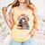 Books Coffee & Yarn Lover My Favorite Things Comfort Colors Tank Top Grey