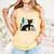 Cat Midcentury With Book And Coffee Atomic Age Mid Century Comfort Colors Tank Top Grey
