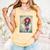 The Crimson Crescent 90s Retro Comic Book Superheroine Art Comfort Colors Tank Top Grey