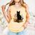 Cute Cat Book Flowers Comfort Colors Tank Top Grey