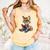 Cute Coyote With Book I Kids Coyote Comfort Colors Tank Top Grey