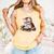 Cute Kitten Bookworm Adorable Cat With Glasses Reading Book Comfort Colors Tank Top Grey