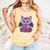 Cute Pastel Goth Bat Reading Book Comfort Colors Tank Top Grey