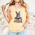Cute Reading Bunny With Glasses Books Bookworm Reader Book Premium Tri-Blend Comfort Colors Tank Top Grey
