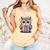 Cute Reading Owl Book Lover Teacher Librarian Bookworm Comfort Colors Tank Top Grey