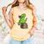 Dino Reading Read Reading Librarian Book Men Boys Kids Comfort Colors Tank Top Grey