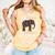 Easily Distracted By Elephants And Books Elephant Comfort Colors Tank Top Grey