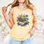 Enchanted Open Book With Blooming Flowers Comfort Colors Tank Top Grey