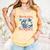 Girl Reading Book Summer Beach Vacation For Book Lover Comfort Colors Tank Top Grey