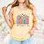 God Says I Am Floral Book Cute Christian Girl Teen Religious Comfort Colors Tank Top Grey