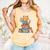 Kawaii Cat Coffee Books Teacher Men Women Girls Kids Comfort Colors Tank Top Grey