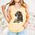 Leopard Book Flower Comfort Colors Tank Top Grey