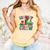 Library Crew Book Lovers Reader Teacher Librarian Christmas Comfort Colors Tank Top Grey