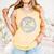 I Love My Library Medallion For Book Lover Reader Librarian Comfort Colors Tank Top Grey