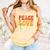Peace Love Books Men Women Comfort Colors Tank Top Grey Peace Love Books Men Women Comfort Colors Tank Top Grey