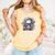 Psychological Thriller Reader Fan Skull Flowers Books Comfort Colors Tank Top Grey