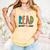 Read Your Heart Read Reading Librarian Book Across America Comfort Colors Tank Top Grey