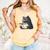 Reading Cat Cat Book Lover Comfort Colors Tank Top Grey