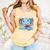 Readsolotl Blue Kawaii Axolotl Book Lover Reading Retro Comfort Colors Tank Top Grey