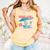Retro Book Girl Summer Beach Vacation For Book Lover Comfort Colors Tank Top Grey