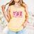Retro Coquette Bow All Booked For Valentines Book Lover Cute Comfort Colors Tank Top Grey