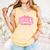 Retro Pink Coquette Bow Valentine Book Lover Varsity Comfort Colors Tank Top Grey