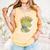 Rugrats Reptar Distressed Comic Book Style Cartoon Comfort Colors Tank Top Grey