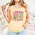 Survived 67 Days Of School Ice Cream Drip Apple Pencil Book Comfort Colors Tank Top Grey