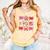 Valentine Cupid Coquette Pink Bow Apple Books Teacher Comfort Colors Tank Top Grey