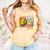Women's Girls Softball Play Like A Girl Comic Book Pop Art Comfort Colors Tank Top Grey