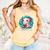 Women's Readsolotl Kawaii Axolotl Reading Book Lover Comfort Colors Tank Top Grey