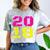 2018 Big Neon Numbers For The New Year Or Graduation Comfort Color Blast T-Shirt Smoke