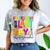2025 Last Day Of School Autograph Kindergarten Graduation Comfort Color Blast T-Shirt Smoke