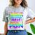 80's Girls Just Wanna Have Fun Nostalgia 1980s Style Premium Tri-Blend Comfort Color Blast T-Shirt Smoke