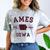 Ames Iowa Est 1864 Nostalgia Premium Tri-Blend Comfort Color Blast T-Shirt Smoke