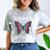 Antisocial Butterfly Aesthetic Introvert For Women Men Comfort Color Blast T-Shirt Smoke