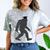 Bigfoot Graduate Shirt Cute Sasquatch Graduation Comfort Color Blast T-Shirt Smoke