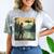 Bigfoot Sasquatch Alien Spaceship UFO Introvert Bruh Comfort Color Blast T-Shirt Smoke