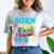 Born In The 80's But 90's Made Me Nostalgia Cassette Tape Premium Tri-Blend Comfort Color Blast T-Shirt Smoke