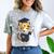 Cheetah Graduation Cute Kindergarten Elementary High School Comfort Color Blast T-Shirt Smoke