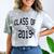 Class Of 2019-High School College University GRADUATION Comfort Color Blast T-Shirt Smoke